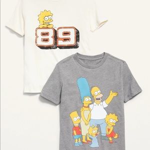 EUC Old Navy Simpsons Gender Neutral 2 T-shirt bundle - Size extra large